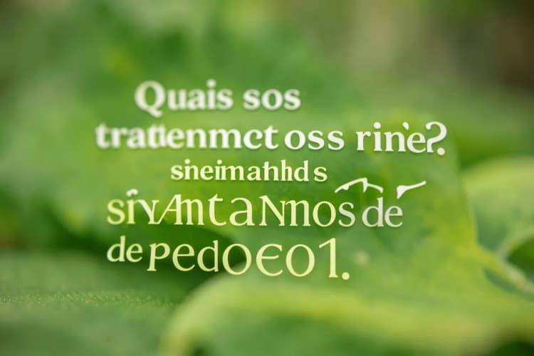 Quais são os tratamentos disponíveis?